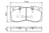 BOSCH 0 986 494 257 Brake Pad Set, disc brake